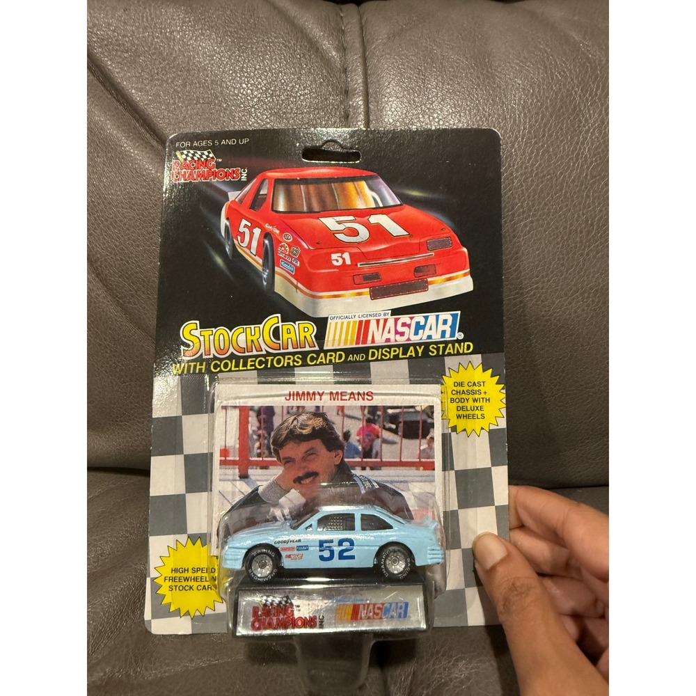 Racing‎ Champions 1991 NASCAR Jimmy Means 52 Diecast Stock Car with Card Stand